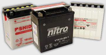 Аккумуляторные батареи для мотоцикла Nitro, Shido